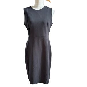 Calvin Klein Womens Business Wear Black Sheath  Midi Dress Size 10‎
